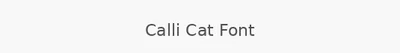 Calli Cat Font