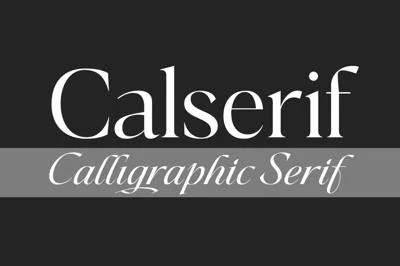 Calserif - Calligraphic Serif Font