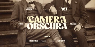 Camera Obscura Font
