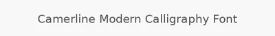 Camerline Modern Calligraphy Font