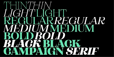 Campaign Serif Font