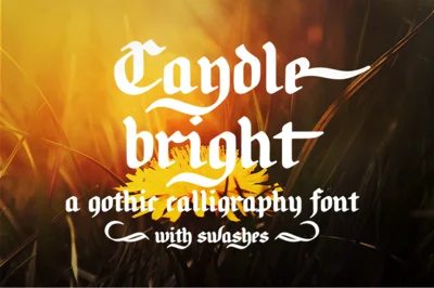 Candlebright blackletter font