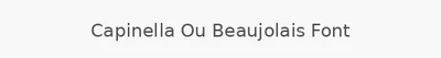 Capinella Ou Beaujolais Font