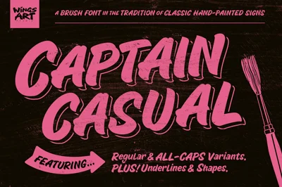 Captain Casual - A Sign Painter Font