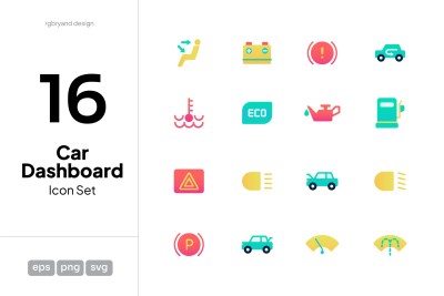 Car Dashboard Icons