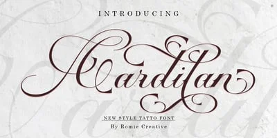 Cardilan Tatto Font