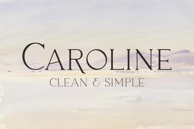 Caroline - Minimal Modern Typeface Free Download