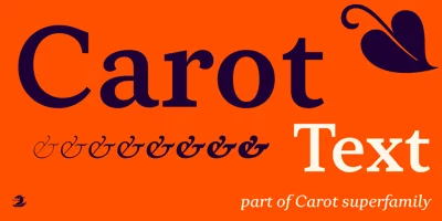 Carot Text Font