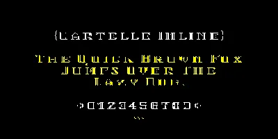 Cartelle Inline Font