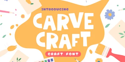 Carve Craft Font