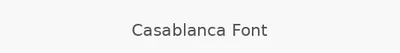 Casablanca Font