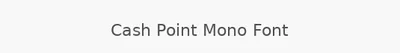 Cash Point Mono Font