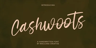 Cashwoots Font