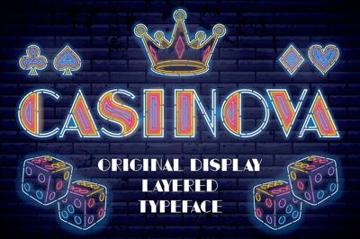 Casinova Layered Font Free Download