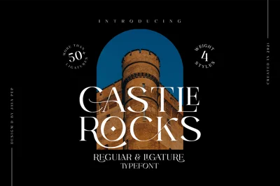 CASTLE ROCKS DUO - Ligature Font