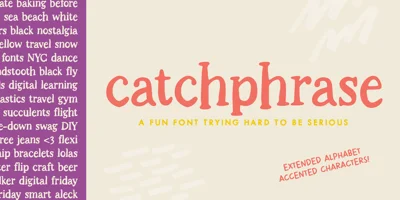 Catchphrase Font