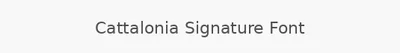 Cattalonia Signature Font