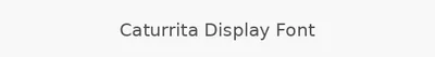 Caturrita Display Font
