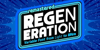 CC Regeneration Variable Font