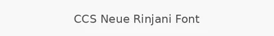 CCS Neue Rinjani Font