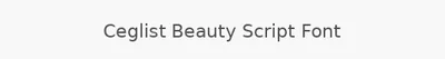 Ceglist Beauty Script Font