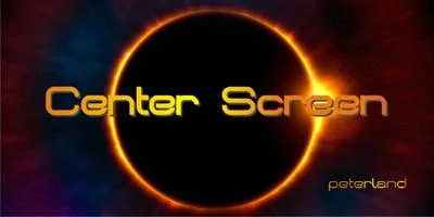 Center Screen Font