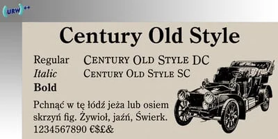 Century Old Style Font
