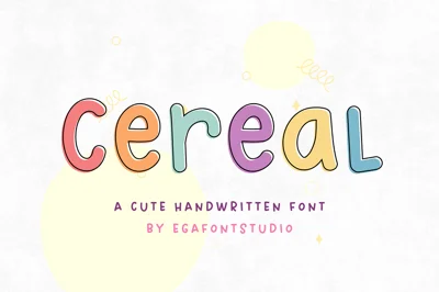 Cereal | Cute Handwritten Font