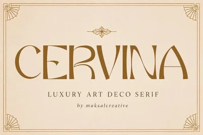 Cervina – Luxury Art Deco Serif Font