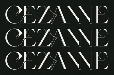 CEZANNE - Modern Ligature Serif Font Free Download