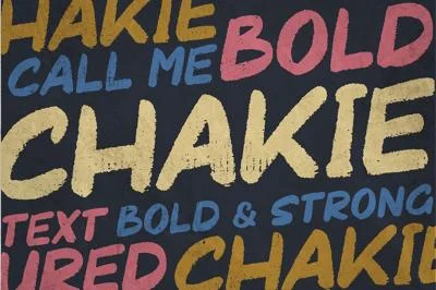 CHAKIE - Retro Brush Font