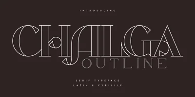 Chalga VPoutline Font