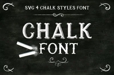 Chalk SVG font