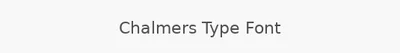 Chalmers Type Font