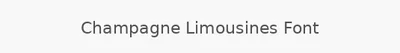 Champagne Limousines Font