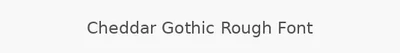 Cheddar Gothic Rough Font