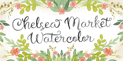 Chelsea Market Watercolor Font