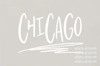 Chicago | A Hand Written Typeface