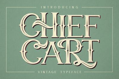 Chief Cart Vintage Typeface Free Download