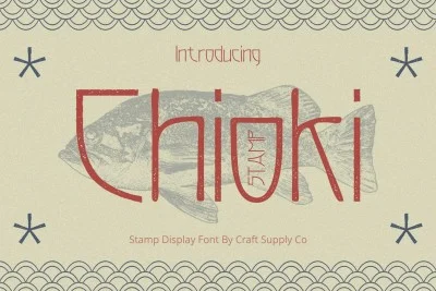Chioki Stamp Font