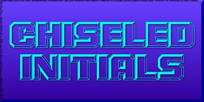 Chiseled Initials Font