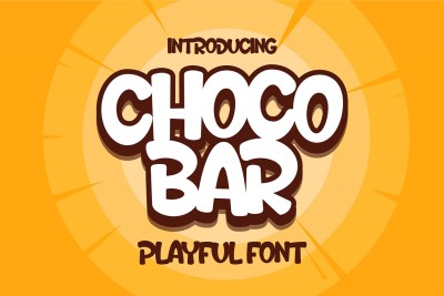 Choco Bar Playful Display Font