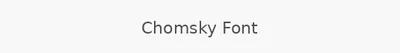 Chomsky Font