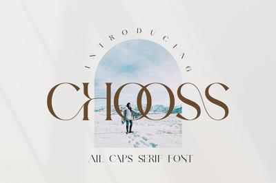 Chooss All Caps Serif Font Free Download