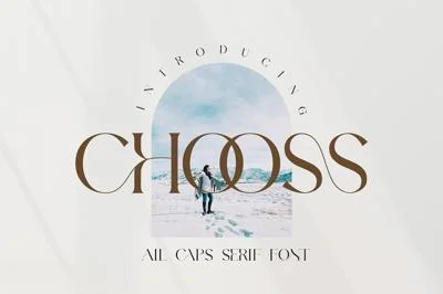 Chooss All Caps Serif Font