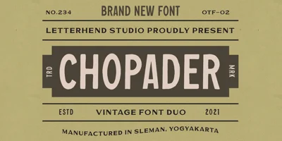 Chopader Font