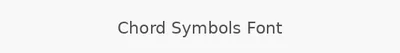 Chord Symbols Font