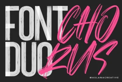 Chorus SVG Brush Font