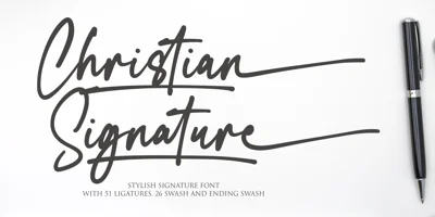 Christian Signature Font
