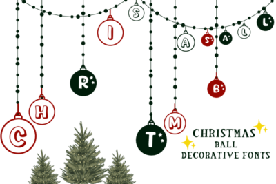 Christmas Ball Font